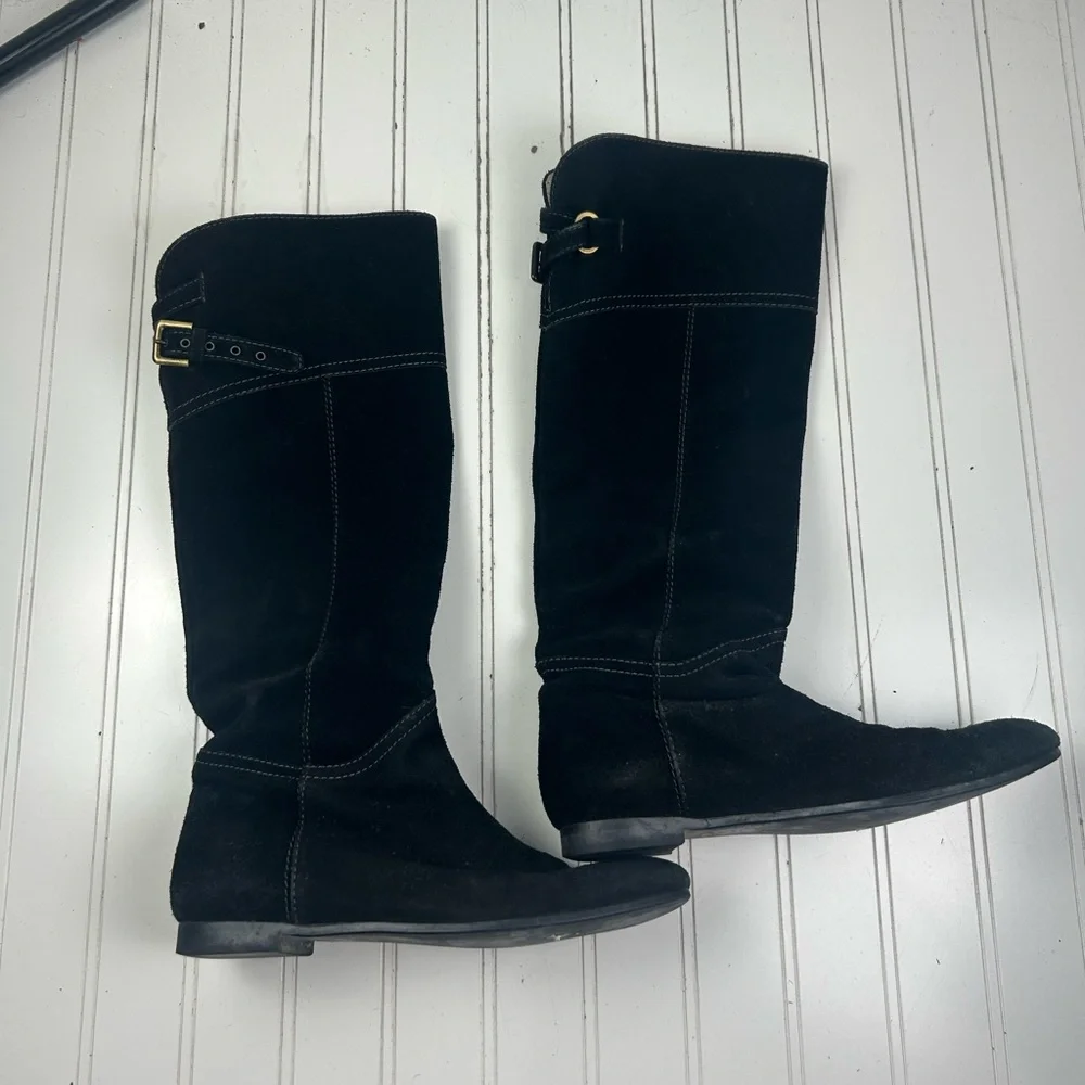 Margaret Howell Minimalist Black Suede Boots Women’s Size 7US 23 JAPAN